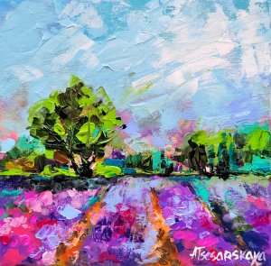 Lavender field - Provence landscape 30×30