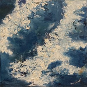 Pintura al óleo del paisaje marino original Pintura de Tatyana Krylova