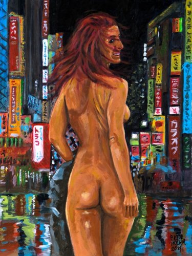 Vienna iluminando la noche de Tokio con su cuerpo desnudo