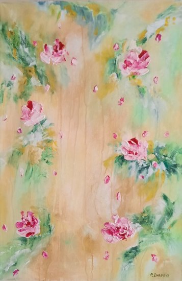 "Romantic roses 02", 60x40 cm,