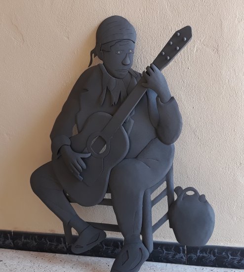 Guitarist Sculpture