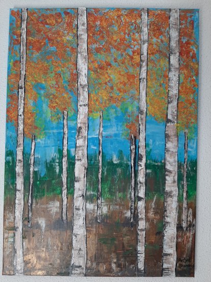 The Wisdom of Birch, 70x50 cm, 100 euros