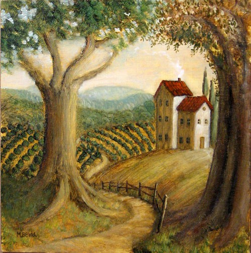 House and landscape