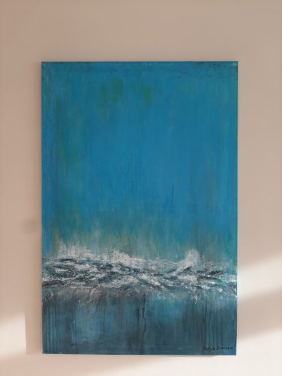 Between the sky and the sea, 90 × 60cm, 150 euros