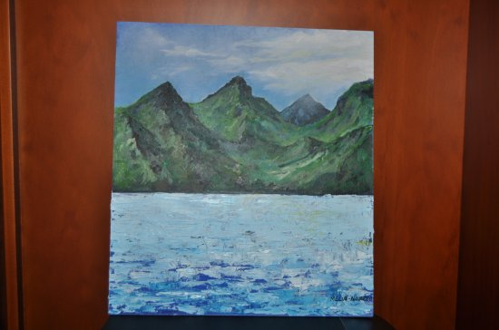 11 Landscape: Sea and Mountains 9.72” x 8.77”