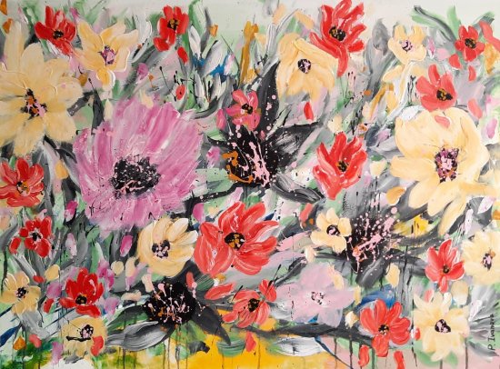 "BOTANICAL LANDSCAPE 07, SMELL OF THE COUNTRYSIDE", 101X76 CM