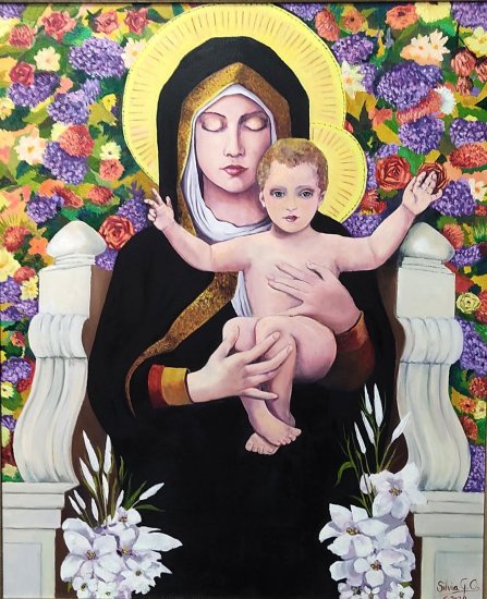 La Virgen de los lirios ( mi version)