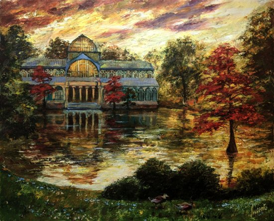 Crystal Palace. Modern bedroom oils - country landscape oil paintings