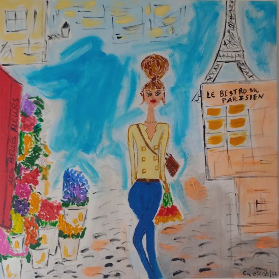 Parisian enjoying her city!