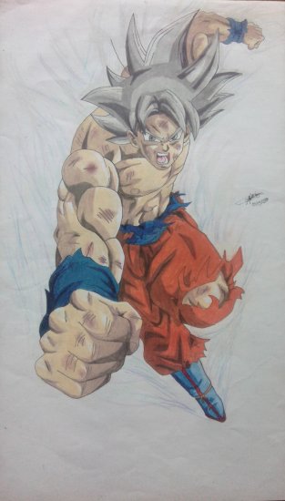 Goku Ultra Instinto, Lápiz, Dibujos, comprar arte original
