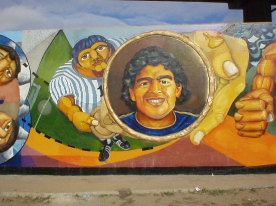 Mural Union Trabajo y Deporte. Autor : C. Del Vitto