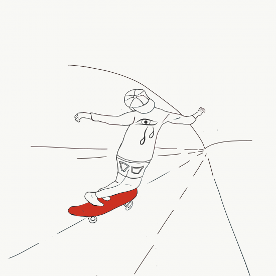 Barefoot skater