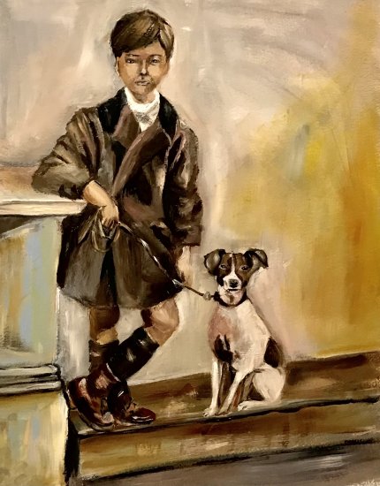 The boy and the dog
