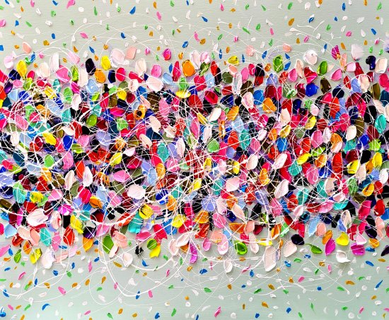 Color your life - colorful abstract painting