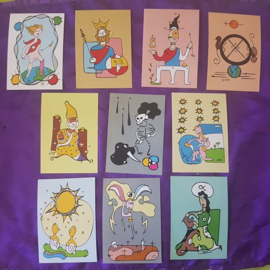 TAROT Cards Collection. The 22 major arcana. Photographic paper