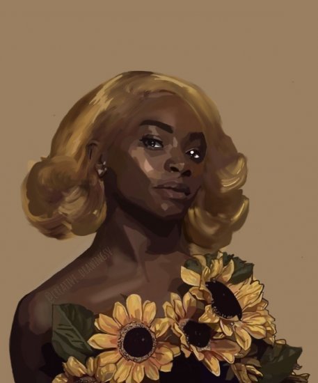 Brown sunflower
