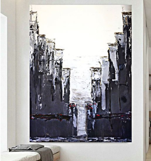 Cuadro abstracto moderno, cuadro original, Acrílico sobre Lienzo