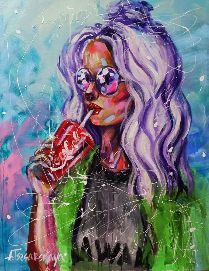 Girl with Coca-Cola 92×73