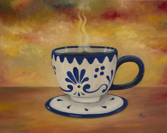 Arte en café