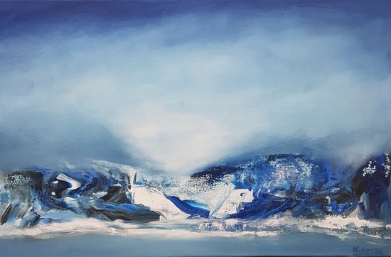 Acantilado de hielo 40x60 cm