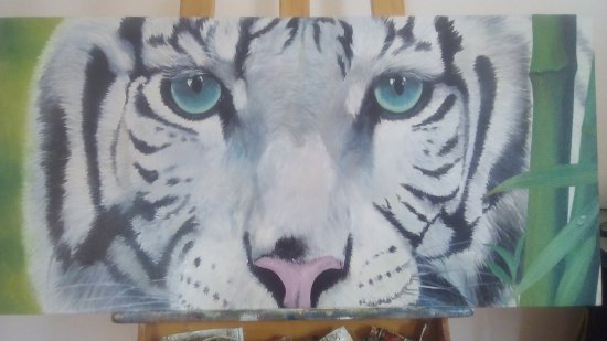 White tiger look