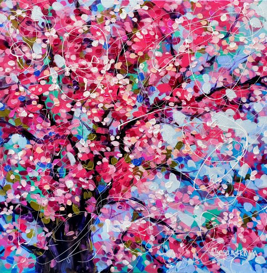 Cherry blossom tree 60×60 ×3,5