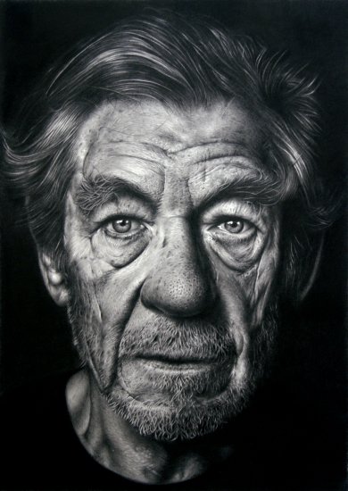 Retrato de Sir Ian McKellen
