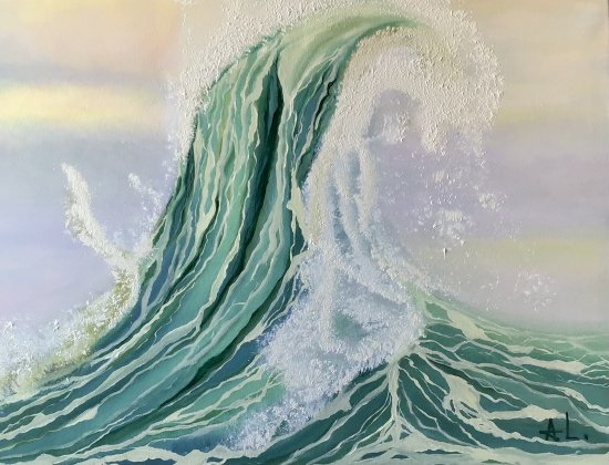 "Visual symphony of the waves Ill" 80/60 cm
